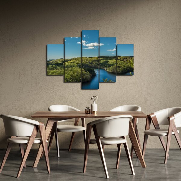Obraz - Jazero v lesoch (150x105 cm)