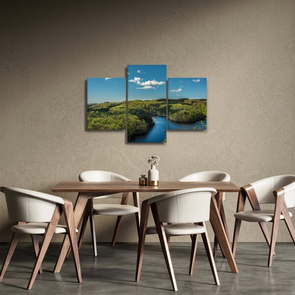 Obraz - Jazero v lesoch (90x60 cm)