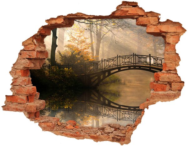 Samolepiaca nálepka betón Starý most na jeseň