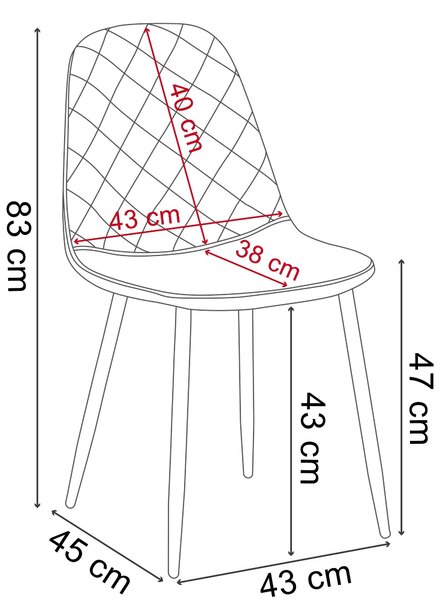TZB Čalúnená designová stolička ForChair III béžová
