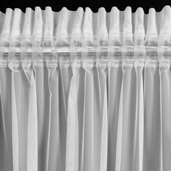 ZÁCLONA NA PÁSKE AMY 300X150 CM BIELA