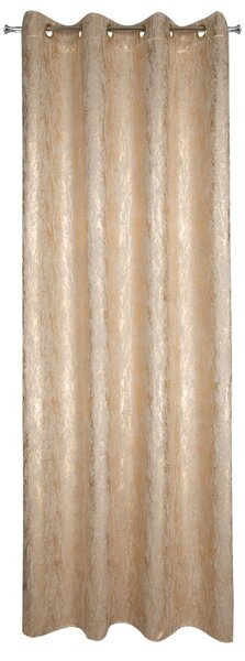 ZATEMŇOVACÍ ZÁVES NA KRÚŽKOCH ELISE 140X250 CM BÉŽOVÁ