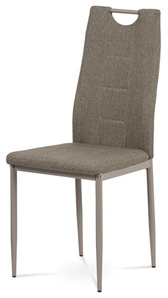 Moderná jedálenská stolička s jednoduchým dizajnom vo farbe cappucino (a-393 cappucino)