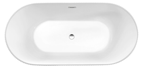 Aqualine Turia strip, voľne stojaca vaňa, 170x80cm, biela, E2785