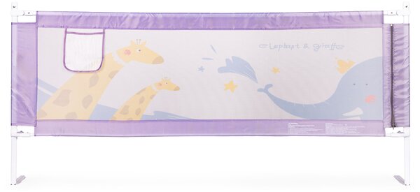 ECOTOYS Bezpečnostná zábrana na posteľ 200 cm, fialová ECOTOYS