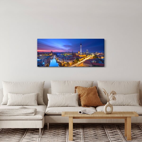 Obraz - Modré nebo nad Berlínom (120x50 cm)