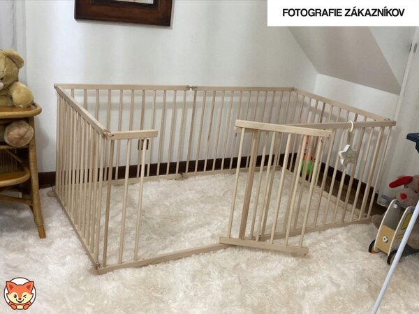 SpecyWoody Veľká buková ohrádka pre deti ECO 6m