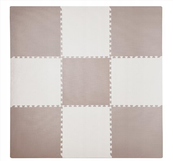 Vulpi Penová podložka na hranie Puzzle XXL 180x180 cm Béžová Mix