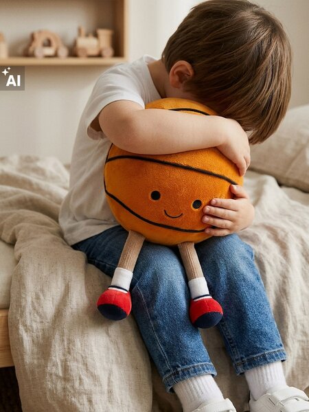Sinsay - Dekoratívny vankúš v tvare basketbalovej lopty - viacfarebná