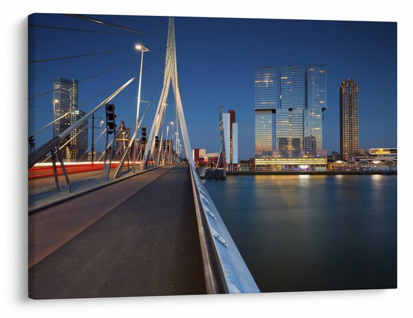 Obraz - Súmrak v Rotterdame, Holandsko (70x50 cm)