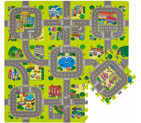 Vulpi Penová podložka na hranie Puzzle cestičky