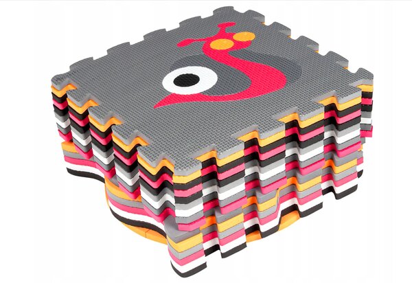 Vulpi Penová podložka na hranie Puzzle zvieratká ohrádka 120x120