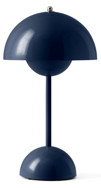 Stolové Lampa &Tradition, Flowerpot VP9, stmievateľné, Modrá, Obývacia izba, Plast, Dizajnový