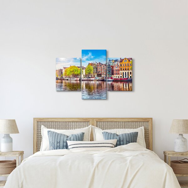 Obraz - Tancujúce domy, Amsterdam (90x60 cm)