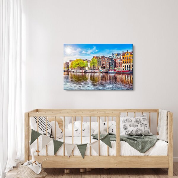 Obraz - Tancujúce domy, Amsterdam (90x60 cm)