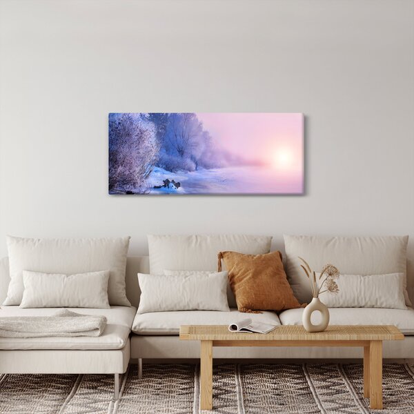 Obraz - Zamrznutá rieka (120x50 cm)