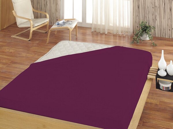 Prestieradlo Fialové JERSEY STANDARD Jersey 100/220/25