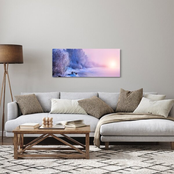 Obraz - Zamrznutá rieka (120x50 cm)