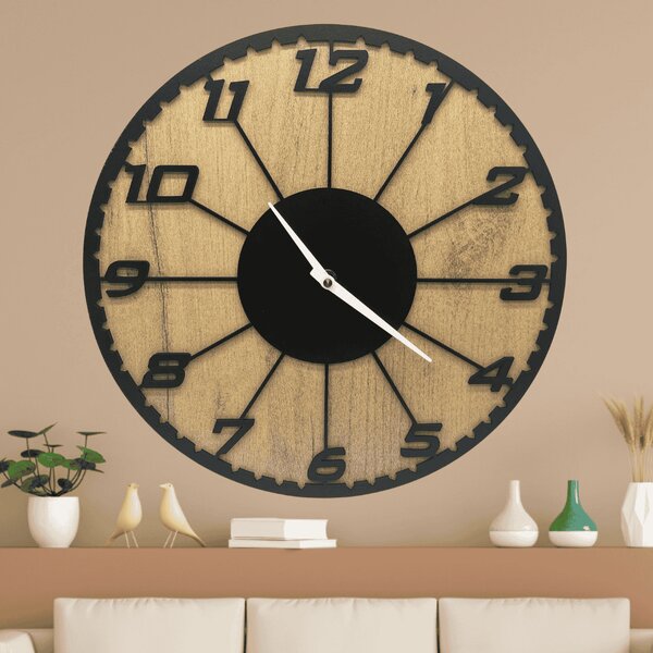 KMDESING | Drevené nástenné hodiny – ModoClock