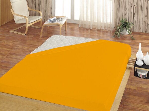 Prestieradlo Žluto-oranžové JERSEY STANDARD Jersey 60/120/15