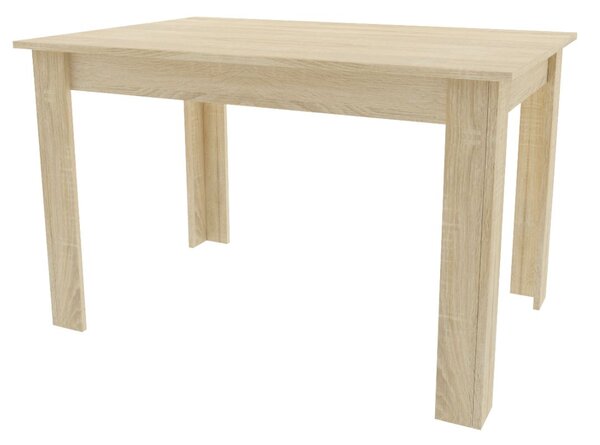 Bestent Jedálenský stôl 120x80cm Sonoma Edgy