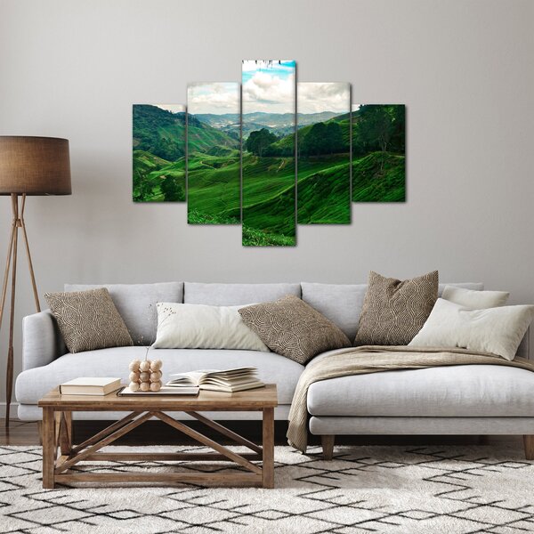 Obraz - Čajové plantáže v Malajzii (150x105 cm)
