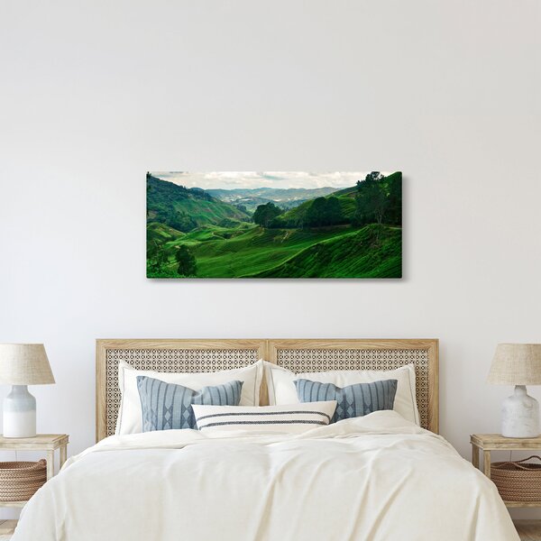 Obraz - Čajové plantáže v Malajzii (120x50 cm)