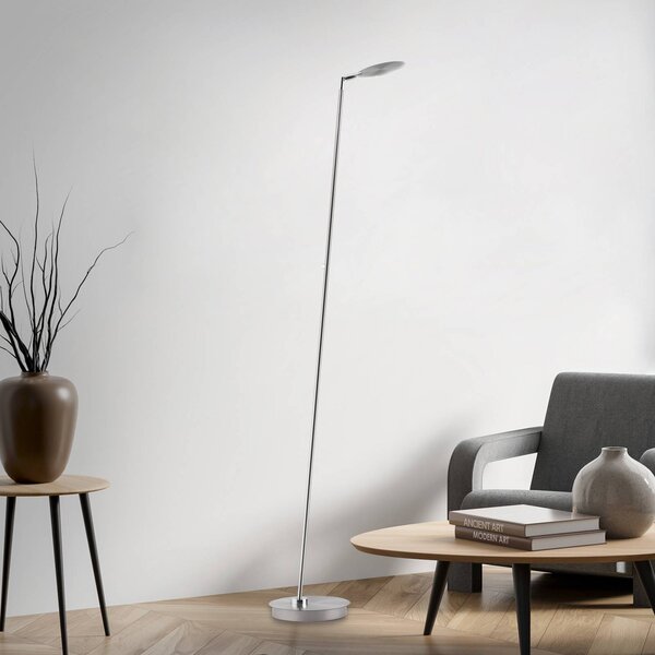 Paul Neuhaus LED stojacia lampa Akku-Bente, sivá, USB-C, Hliník / sivá / zinok, Pracovňa / Kancelária, kov, Moderný