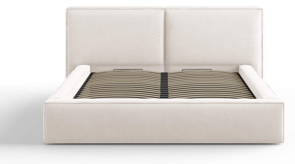MUZZA Postel Judy s úložným priestorom 160 x 200 béžová