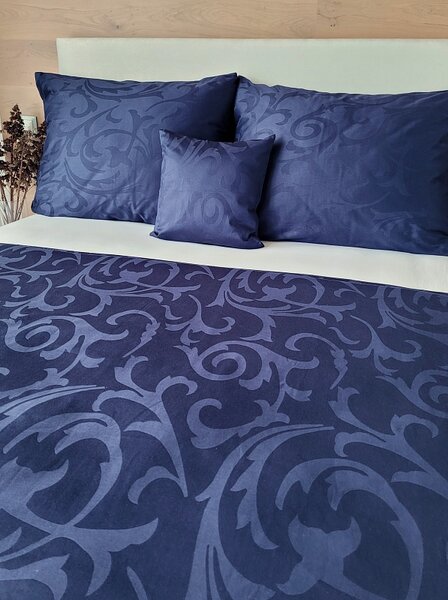 Obliečky Lolita navy modrá Damašek 1x 140/200, 1x 70/90