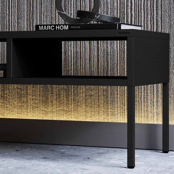 Konferenčný stolík MATTEO 900 x 450 x 450 mm, čierny
