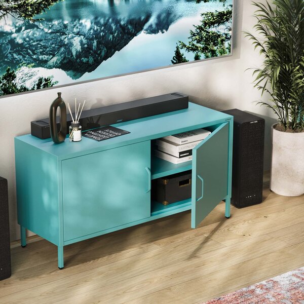 TV stolík na nožičkách ROSA, 1150 x 595 x 400 mm, Modern: morská farba