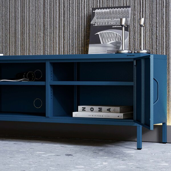 RTV skrinka XL ROSARIA 1700 x 400 x 500, tmavomodrá