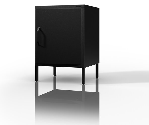 Čierny nočný stolík kovový MIA Modern 424 x 595 x 400 mm