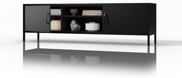 RTV skrinka XL ROSARIA 1700 x 400 x 500, čierna