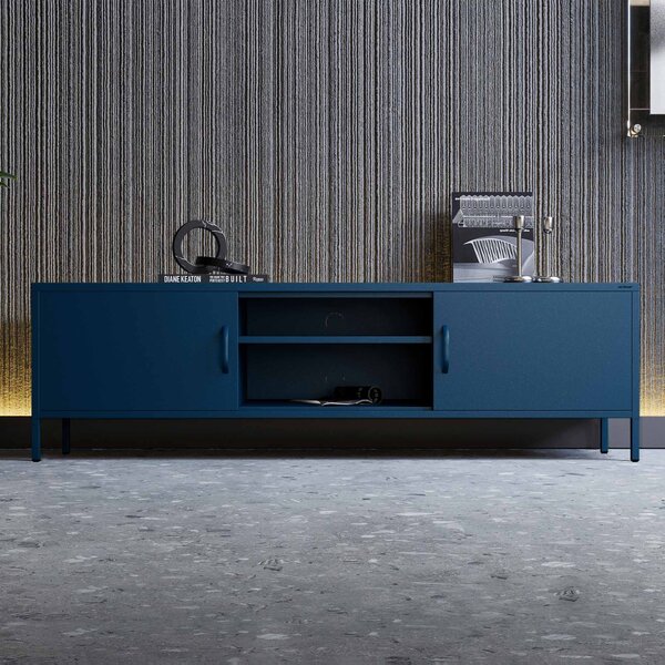 RTV skrinka XL ROSARIA 1700 x 400 x 500, tmavomodrá
