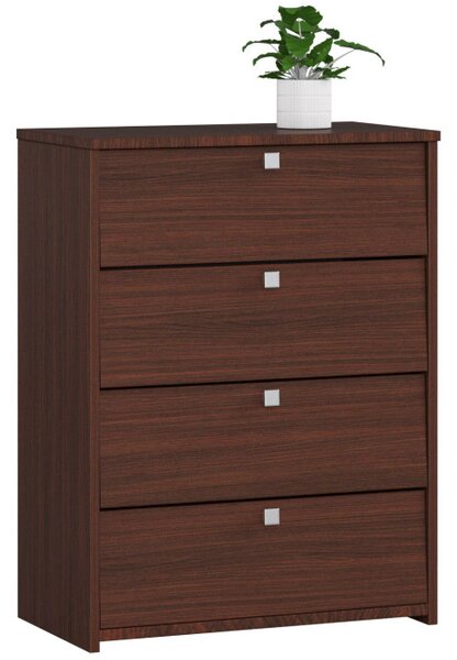 4 krídlový botník 60 cm, wenge