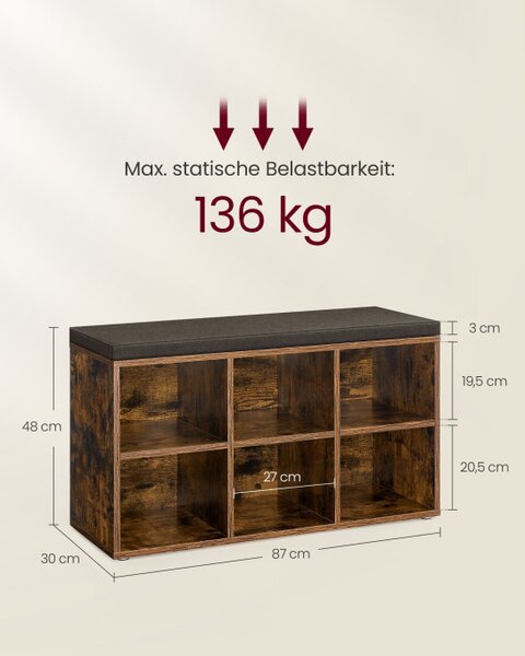 Botník so sedením LHS023K03
