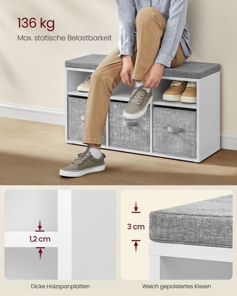 Botník so sedením LSB101W14