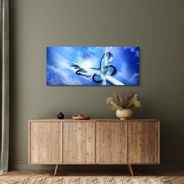 Obraz - Motýľ, symbol nádeje (120x50 cm)