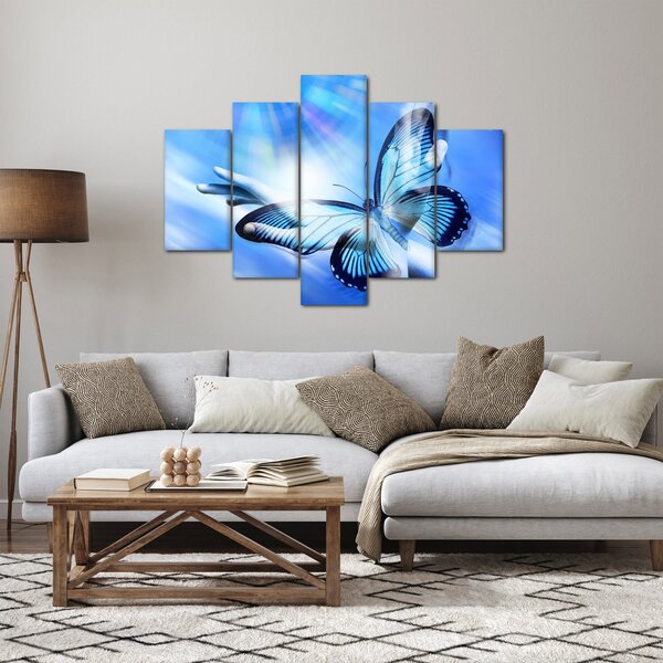 Obraz - Motýľ, symbol nádeje (150x105 cm)