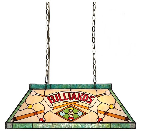 Prezent 1715 - Luster na reťazi TIFFANY BILLIARD 3xE27/60W/230V