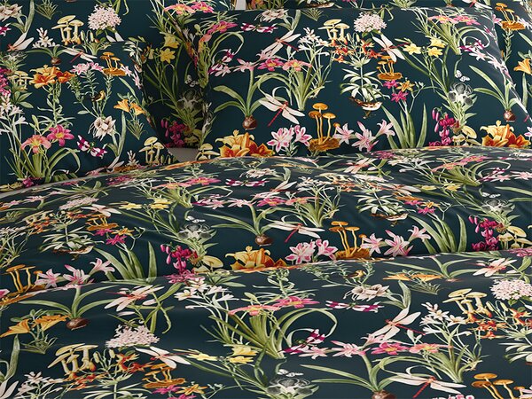 Bavlnené obliečky MYSTIC GARDEN tmavozelené Rozmer obliečky: 70 x 90 cm | 140 x 200 cm
