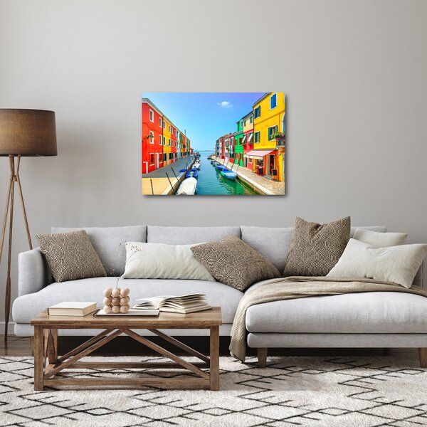 Obraz - Ostrov Burano, Benátky, Taliansko (70x50 cm)