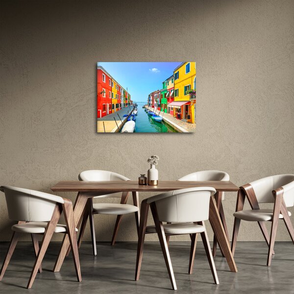 Obraz - Ostrov Burano, Benátky, Taliansko (70x50 cm)