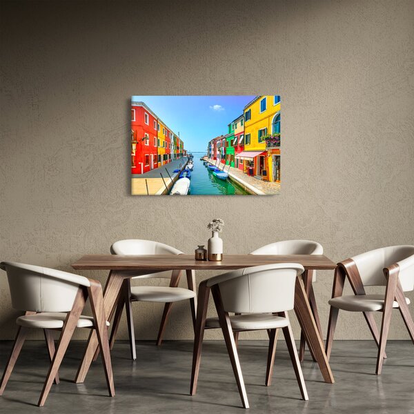 Obraz - Ostrov Burano, Benátky, Taliansko (90x60 cm)