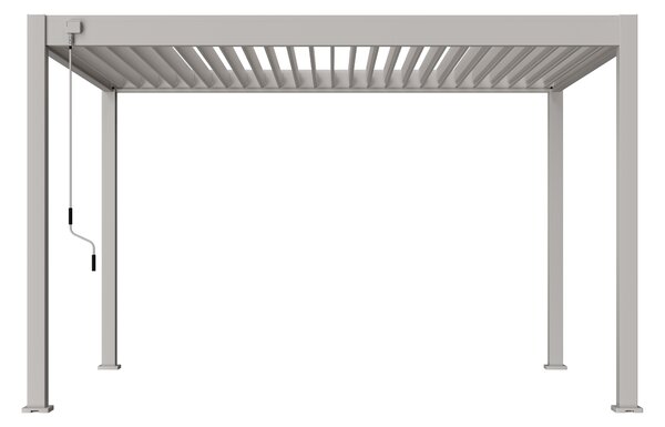 Ratanea Bioklimatická pergola POSITO 4x3m krémová - voľne stojaca dodanie: BEZ MONTÁŽE
