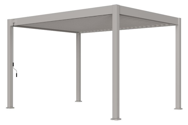 Ratanea Bioklimatická pergola POSITO 4x3m krémová - voľne stojaca dodanie: BEZ MONTÁŽE