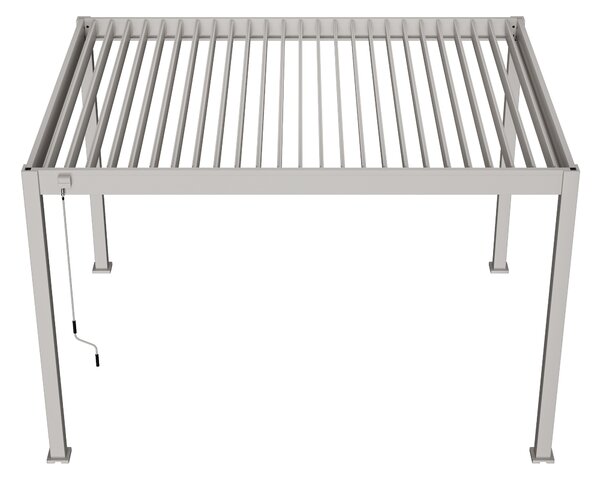 Ratanea Bioklimatická pergola POSITO 4x3m krémová - voľne stojaca dodanie: BEZ MONTÁŽE