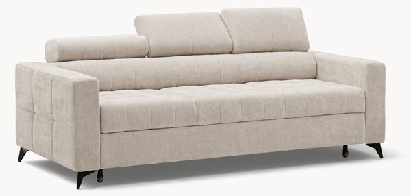 Sofa Nardo s funkciou spania - svetlý béžový šenil Vibe 06